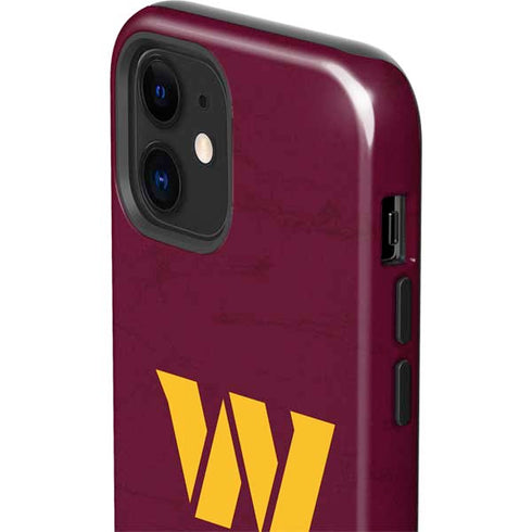 NFL Washington Commanders Distressed iPhone 12 Impact Case