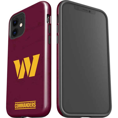 NFL Washington Commanders Distressed iPhone 12 Impact Case