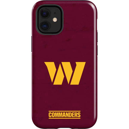 NFL Washington Commanders Distressed iPhone 12 Mini Impact Case