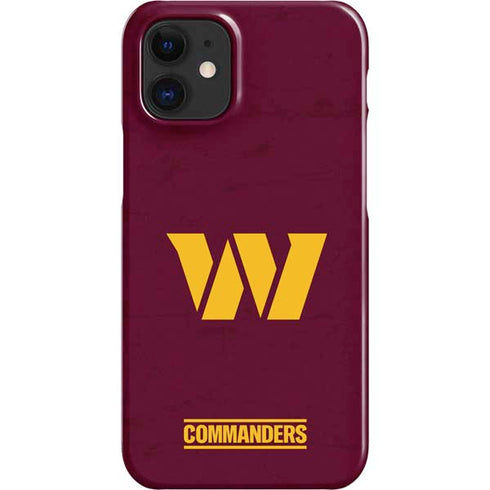 NFL Washington Commanders Distressed iPhone 12 Mini Lite Case