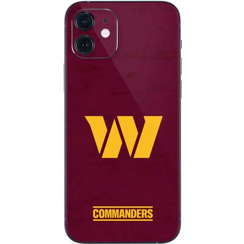 NFL Washington Commanders Distressed iPhone 12 Mini Skin