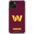 NFL Washington Commanders Distressed iPhone 13 Clear Case