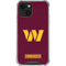 NFL Washington Commanders Distressed iPhone 13 Mini Clear Case