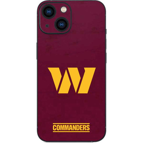NFL Washington Commanders Distressed iPhone 13 Mini Skin