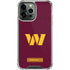 NFL Washington Commanders Distressed iPhone 13 Pro Max Clear Case