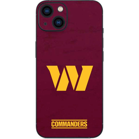 NFL Washington Commanders Distressed iPhone 13 Skin