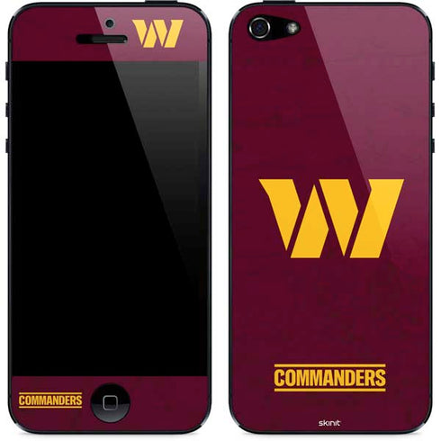 NFL Washington Commanders Distressed iPhone 5/5s/5SE Skin