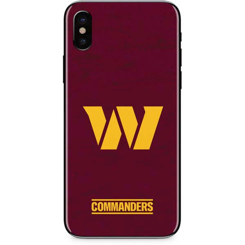 NFL Washington Commanders Distressed iPhone XS Max Skin