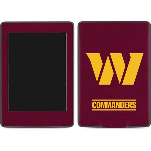 NFL Washington Commanders Distressed Amazon Kindle Skin