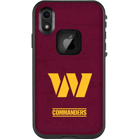 NFL Washington Commanders Distressed LifeProof Fre iPhone Skin