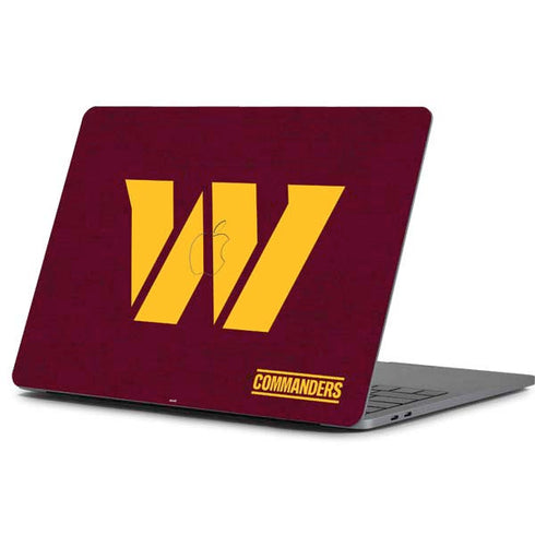 NFL Washington Commanders Distressed Apple MacBook Pro 13-inch Skin