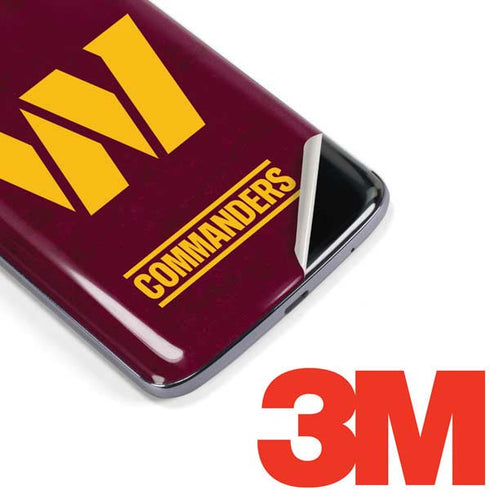 NFL Washington Commanders Distressed Moto E5 Plus Skin