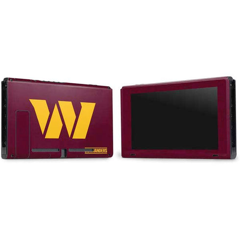 NFL Washington Commanders Distressed Nintendo Switch Bundle Skin