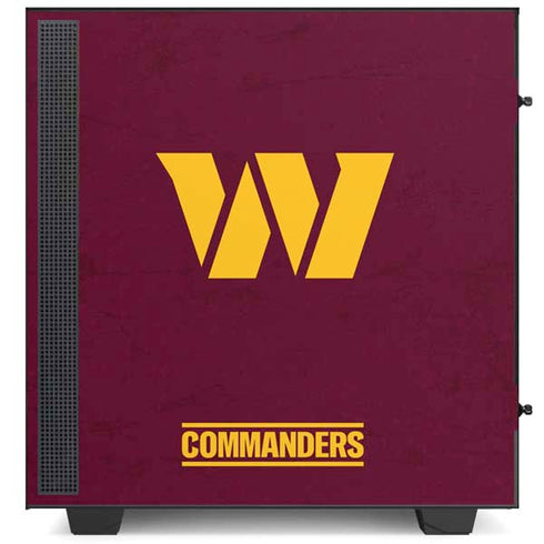 NFL Washington Commanders Distressed NZXT H510 Compact ATX Mid-Tower Case Skin