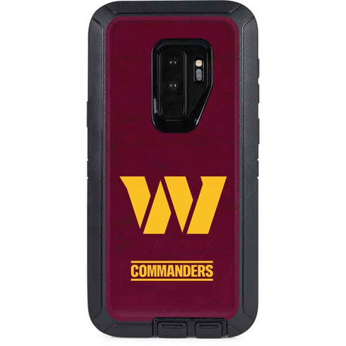 NFL Washington Commanders Distressed Otterbox Defender Galaxy Skin