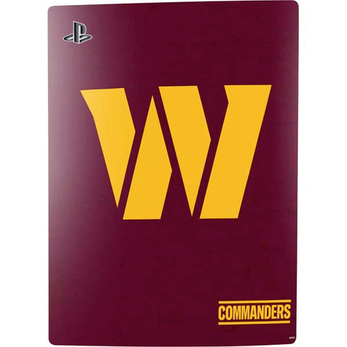 NFL Washington Commanders Distressed PS5 Bundle Skin