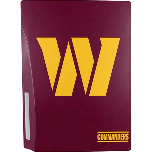 NFL Washington Commanders Distressed PS5 Console Skin