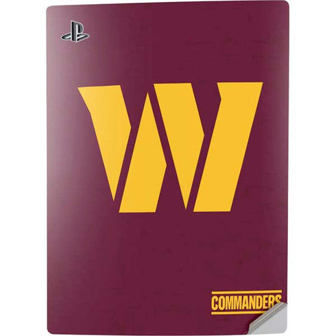 NFL Washington Commanders Distressed PS5 Digital Edition Console Skin