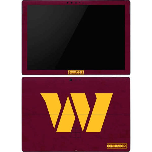 NFL Washington Commanders Distressed Surface Pro 6 Skin
