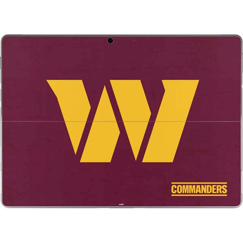 NFL Washington Commanders Distressed Surface Pro 8 Skin