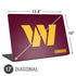 NFL Washington Commanders Distressed Universal Laptop 17in (13.8 x 10in) Skin