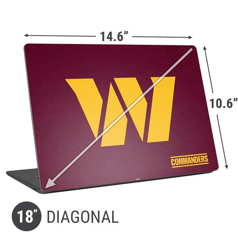 NFL Washington Commanders Distressed Universal Laptop 18in (14.6 x 10.6in) Skin