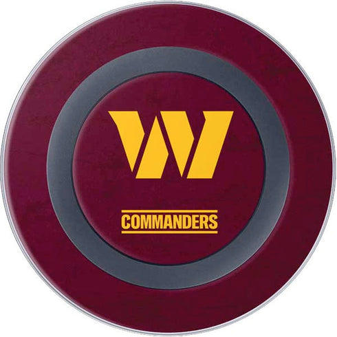 NFL Washington Commanders Distressed Wireless Charger Skin