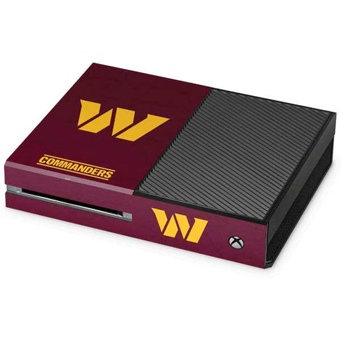 NFL Washington Commanders Distressed Xbox One Console Skin