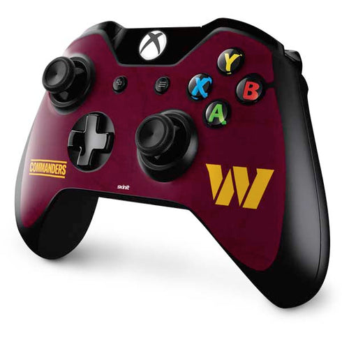 NFL Washington Commanders Distressed Xbox One Controller Skin