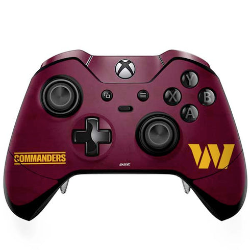 NFL Washington Commanders Distressed Xbox One Elite Controller Skin