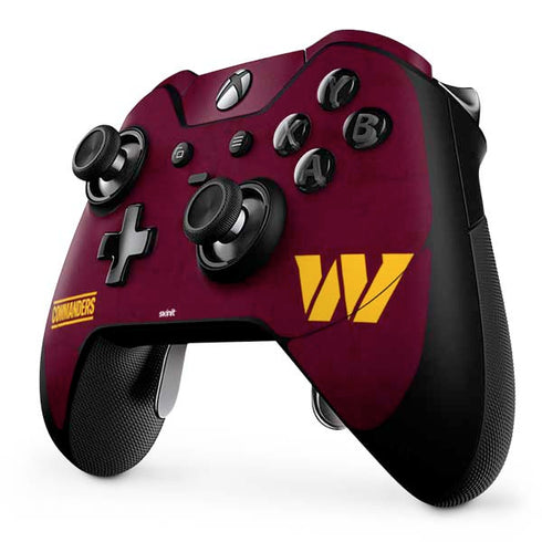 NFL Washington Commanders Distressed Xbox One Elite Controller Skin