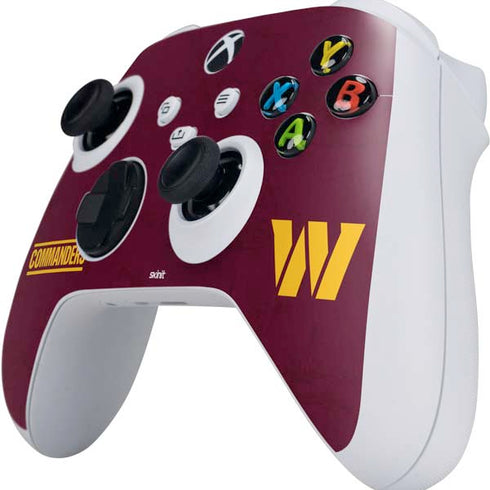 NFL Washington Commanders Distressed Xbox Series S Controller Skin