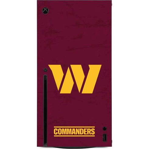 NFL Washington Commanders Distressed Xbox Series X Console Skin