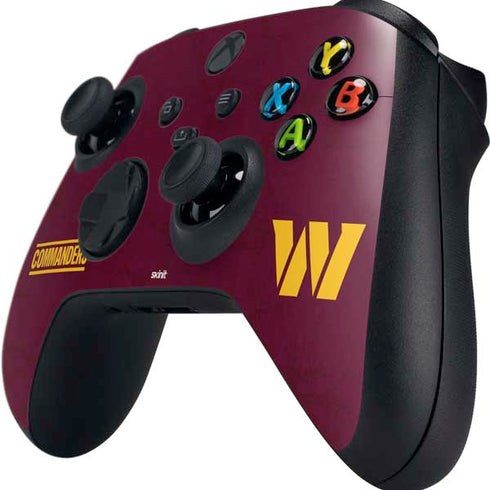 NFL Washington Commanders Distressed Xbox Series X Controller Skin