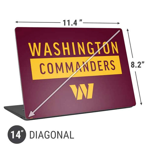 NFL Washington Commanders Universal Laptop 14in (11.4 x 8.2in) Skin