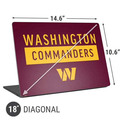 NFL Washington Commanders Universal Laptop 18in (14.6 x 10.6in) Skin
