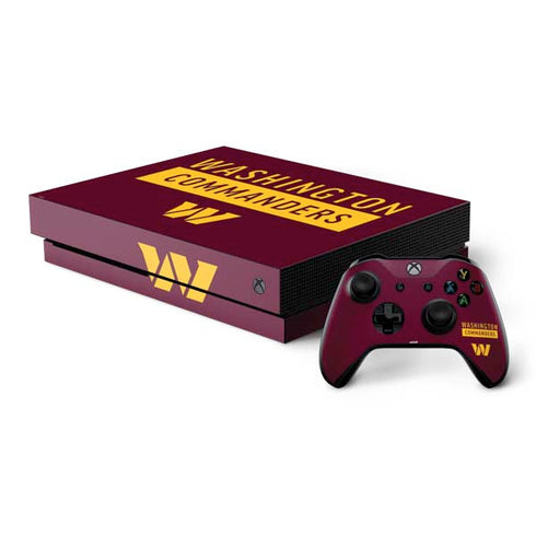 NFL Washington Commanders Xbox One X Bundle Skin