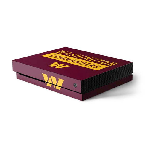 NFL Washington Commanders Xbox One X Console Skin