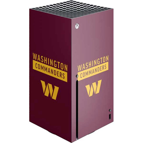 NFL Washington Commanders Xbox Series X Console Skin