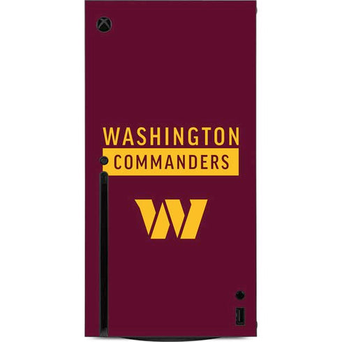 NFL Washington Commanders Xbox Series X Console Skin