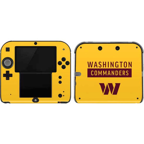 NFL Washington Commanders Yellow Nintendo 2DS Skin