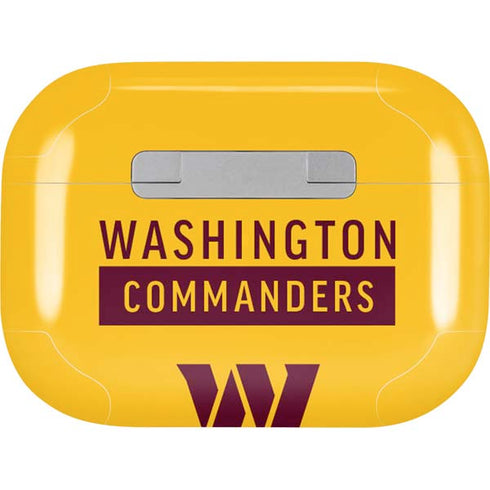 NFL Washington Commanders Yellow AirPods Pro 2nd Gen Skin