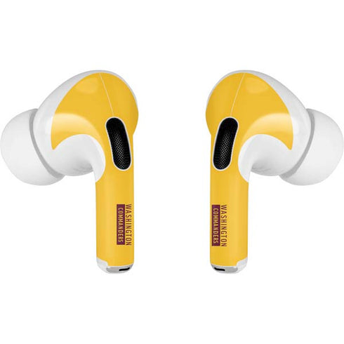 NFL Washington Commanders Yellow AirPods Pro 2nd Gen Skin