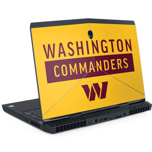 NFL Washington Commanders Yellow Dell Alienware Skin