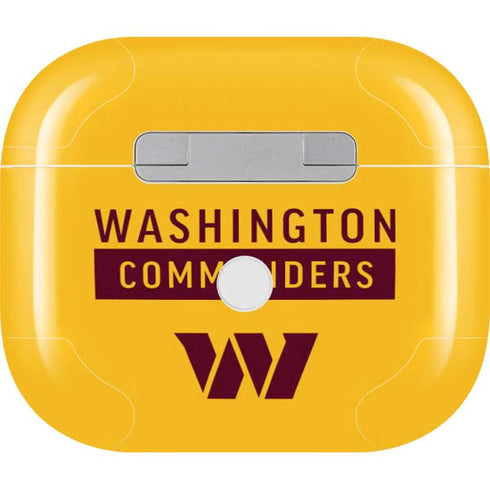 NFL Washington Commanders Yellow Apple AirPods (3rd Gen 2021) Skin