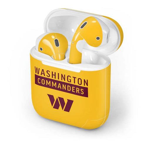 NFL Washington Commanders Yellow Apple AirPods Skin