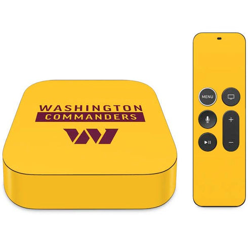 NFL Washington Commanders Yellow Apple TV Skin