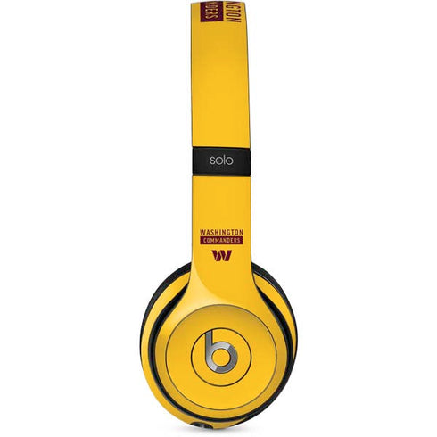 NFL Washington Commanders Yellow Beats Solo 2 Wired Skin