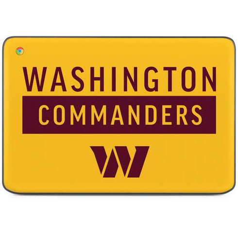 NFL Washington Commanders Yellow HP Chromebook Skin