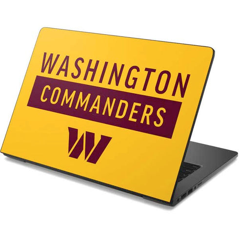 NFL Washington Commanders Yellow Dell Chromebook Skin